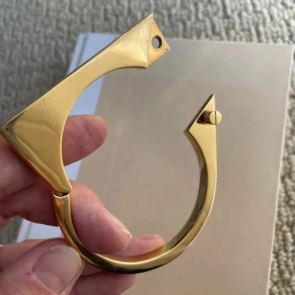 Miansai Screw Cuff Minimalist Bracelet Gold Vermeil - Picture 4 of 5